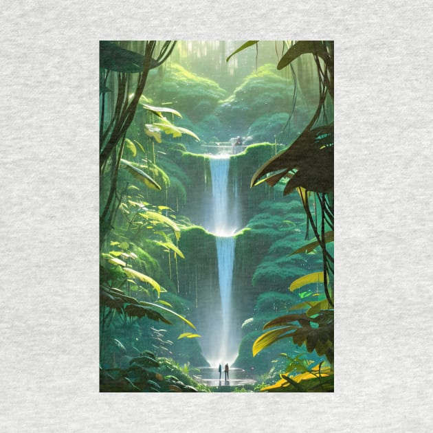 Waterfalls in a Forest - Lovers by Trendy-Now